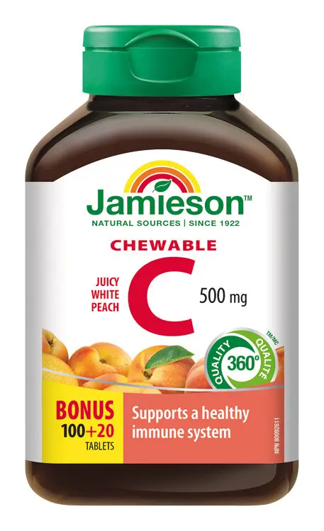 8525-jamieson vitamin c 500mg broskev cucaci tbl.100+20